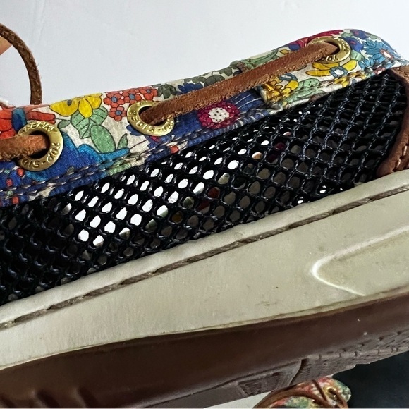 Sperry Topsider Bluefish Liberty Floral Boat Shoe Size 9.5 - Picture 3 of 12